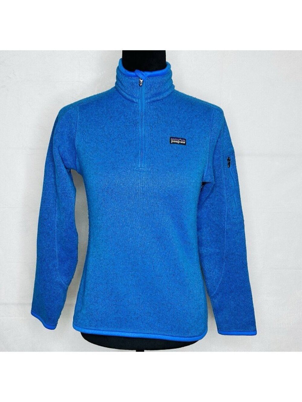 Patagonia Women’s 1/4 Zip Better Sweater Size S Electric Blue Outdoor